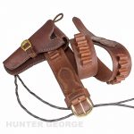 Revolver holster with chambering