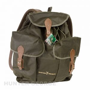 Canvas and leather hunting backpack S-33 liters