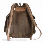 Hunting backpack made of canvas and leather L-40 liters