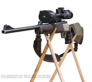 Four-legged shooting stand with 3-point magnetic locking system