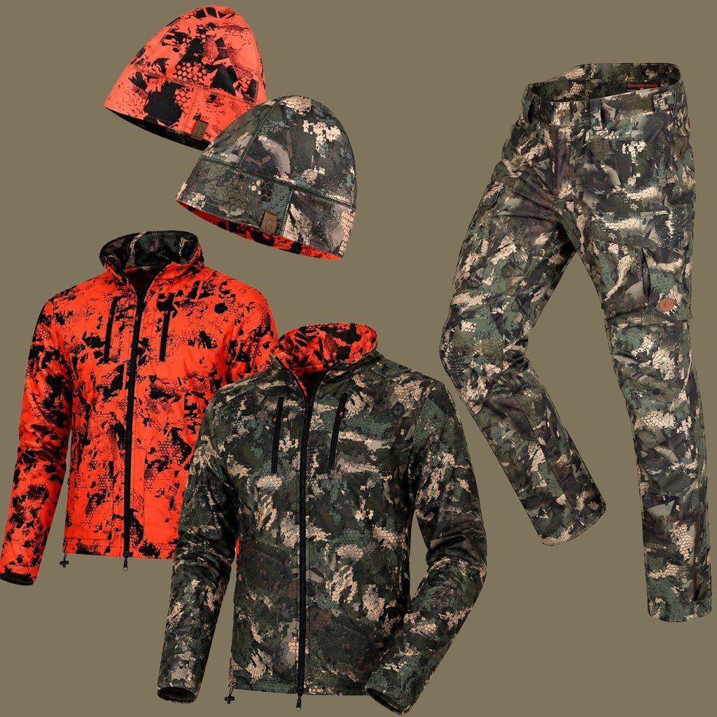 КОМПЛЕКТ МОСИ КАМО ХИБРИД ВОДОУСТОЙЧИВ ПАНТАЛОН С ДАМАРАН МОСИ ДВУЛИЦЕВО ПОЛАРЕНО ЯКЕ И ДВУЛИЦЕВА ШАПКА МОСИ ДАМАРАН С МЕМБРАНА WINDBLOCK